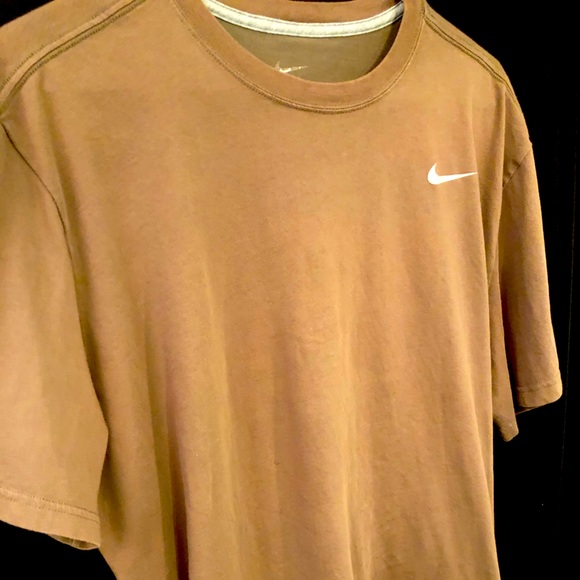 tan dri fit shirt